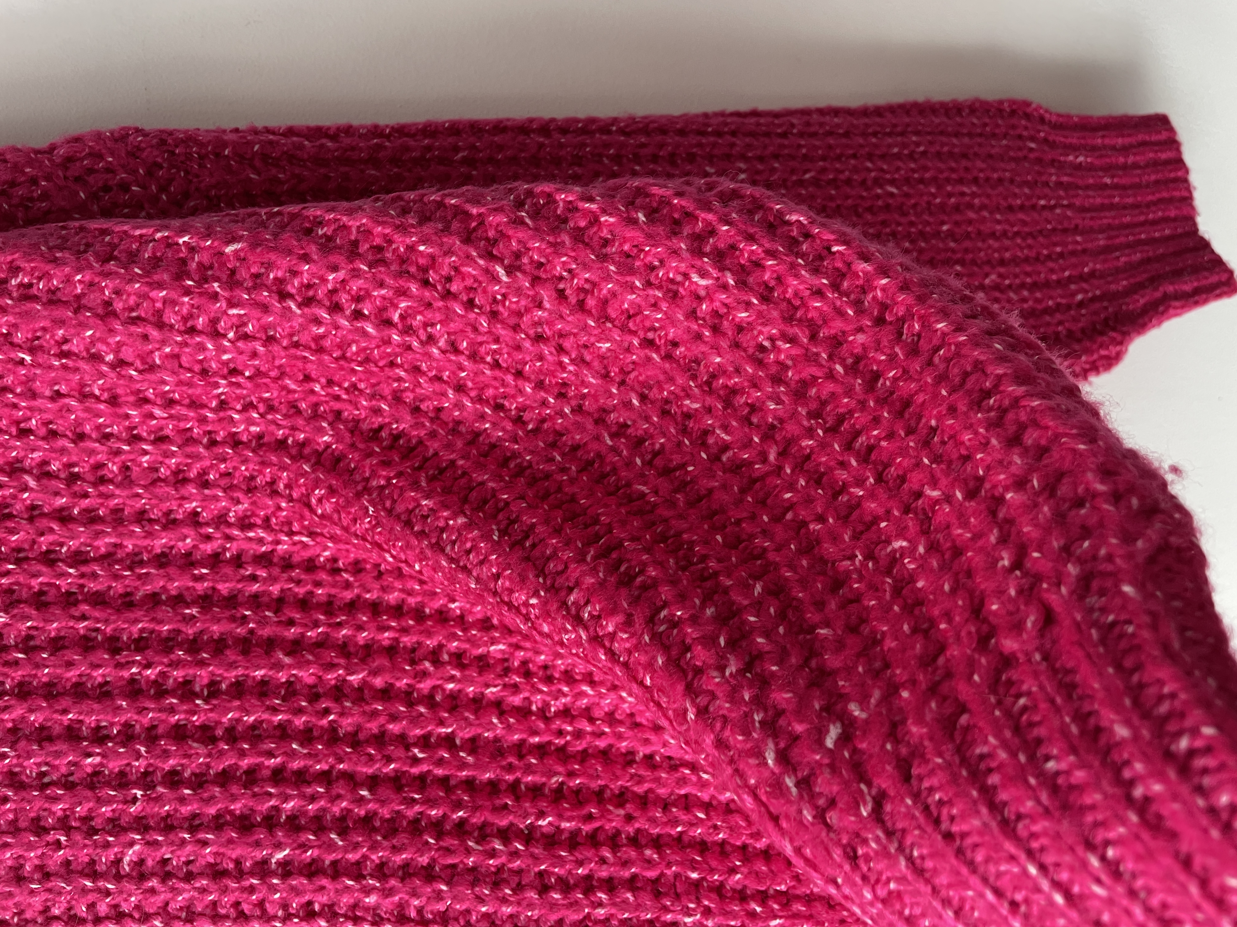 Sweater fucsia jaspeado. Talla: M oversized 4