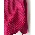 Sweater fucsia jaspeado. Talla: M oversized 4