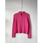 Sweater trenzado rosa. Talla: L chico (M) 1