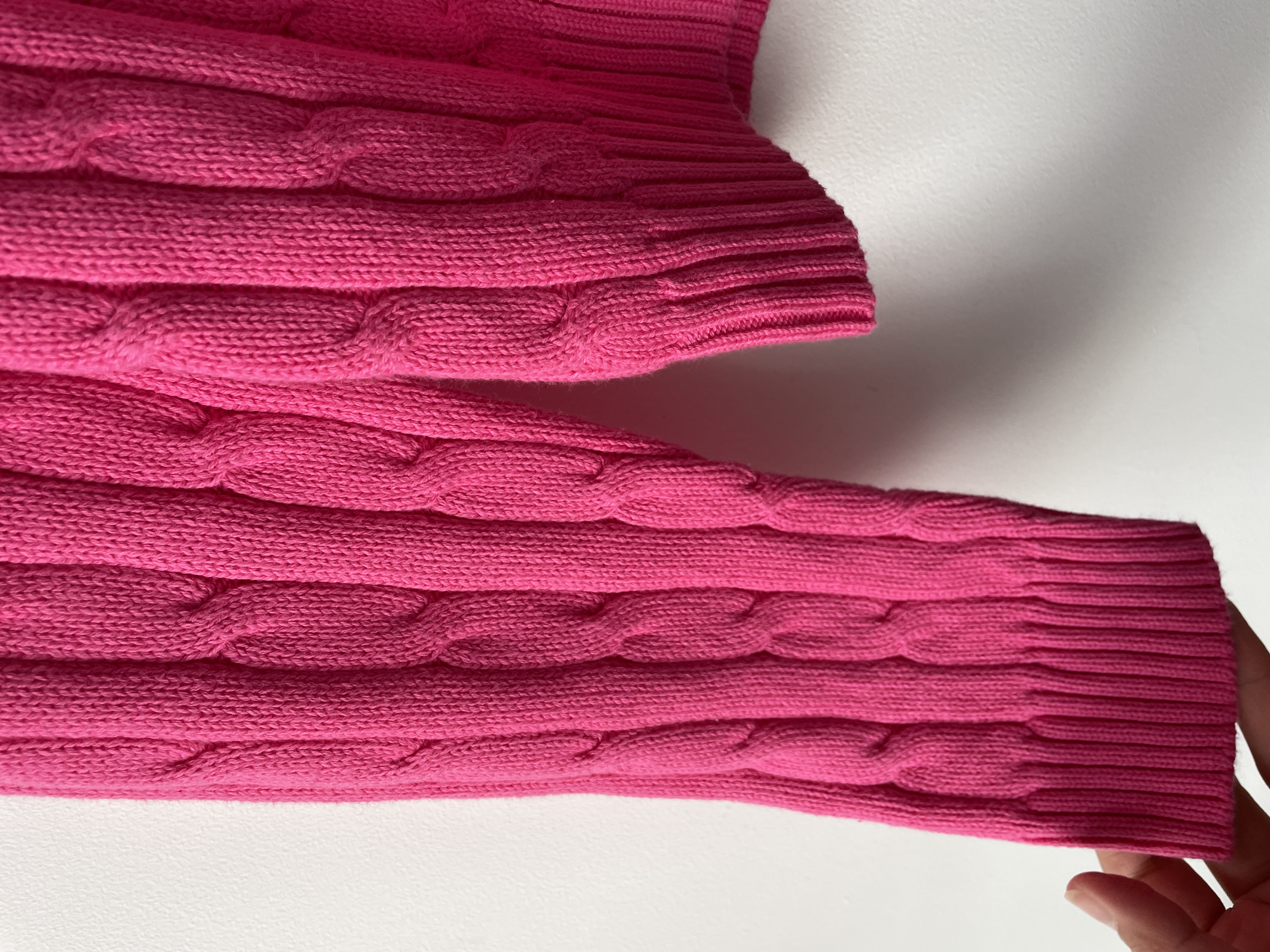 Sweater trenzado rosa. Talla: L chico (M) 4