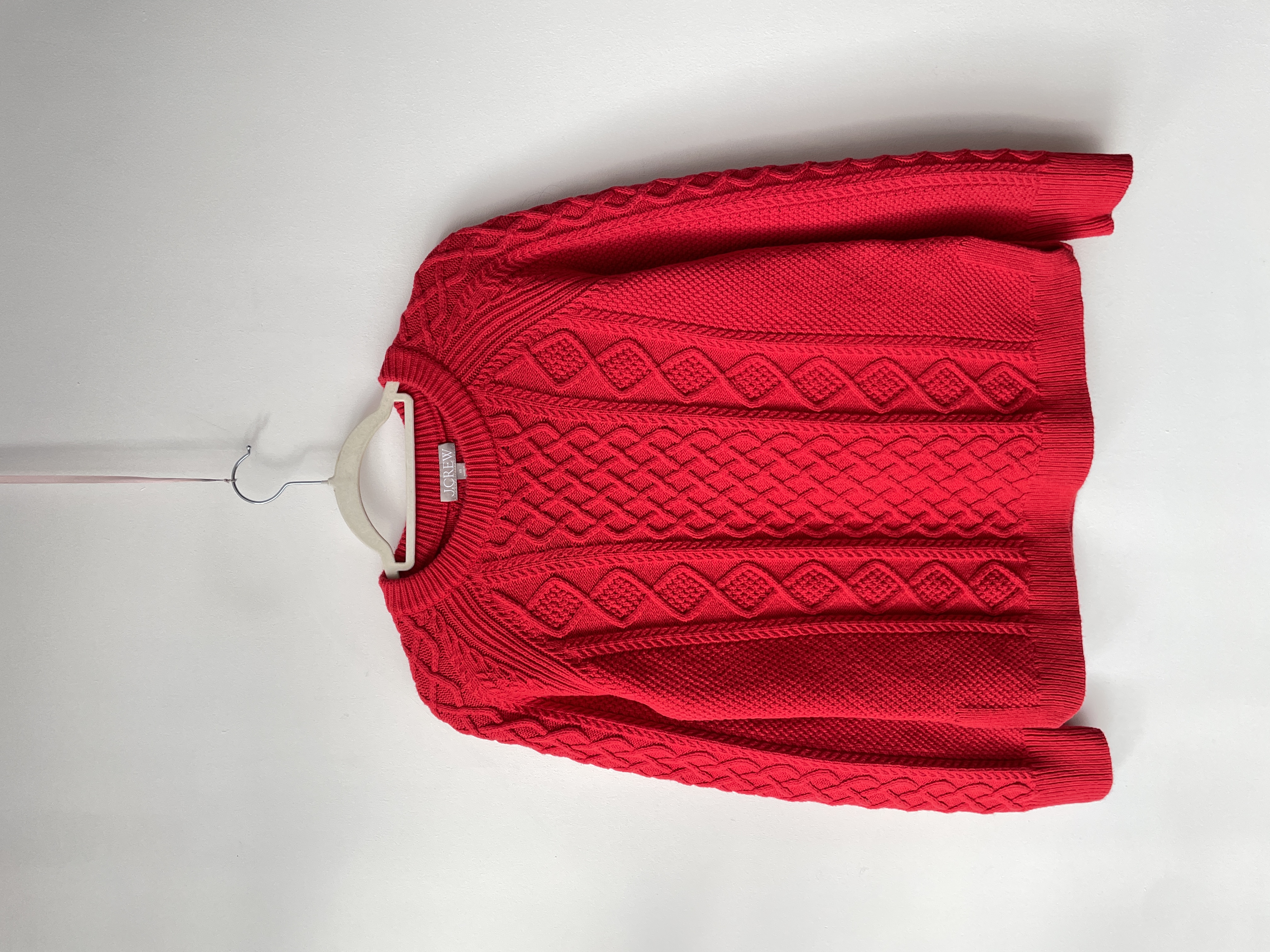 Sweater rojo trenzado. Talla: XS 1