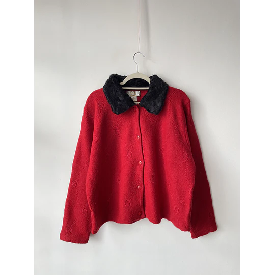 Cárdigan/Chaqueta vintage Lana. Talla: XL