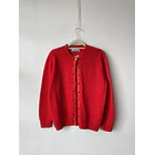 Cárdigan Rojo Lana. Talla: L 1