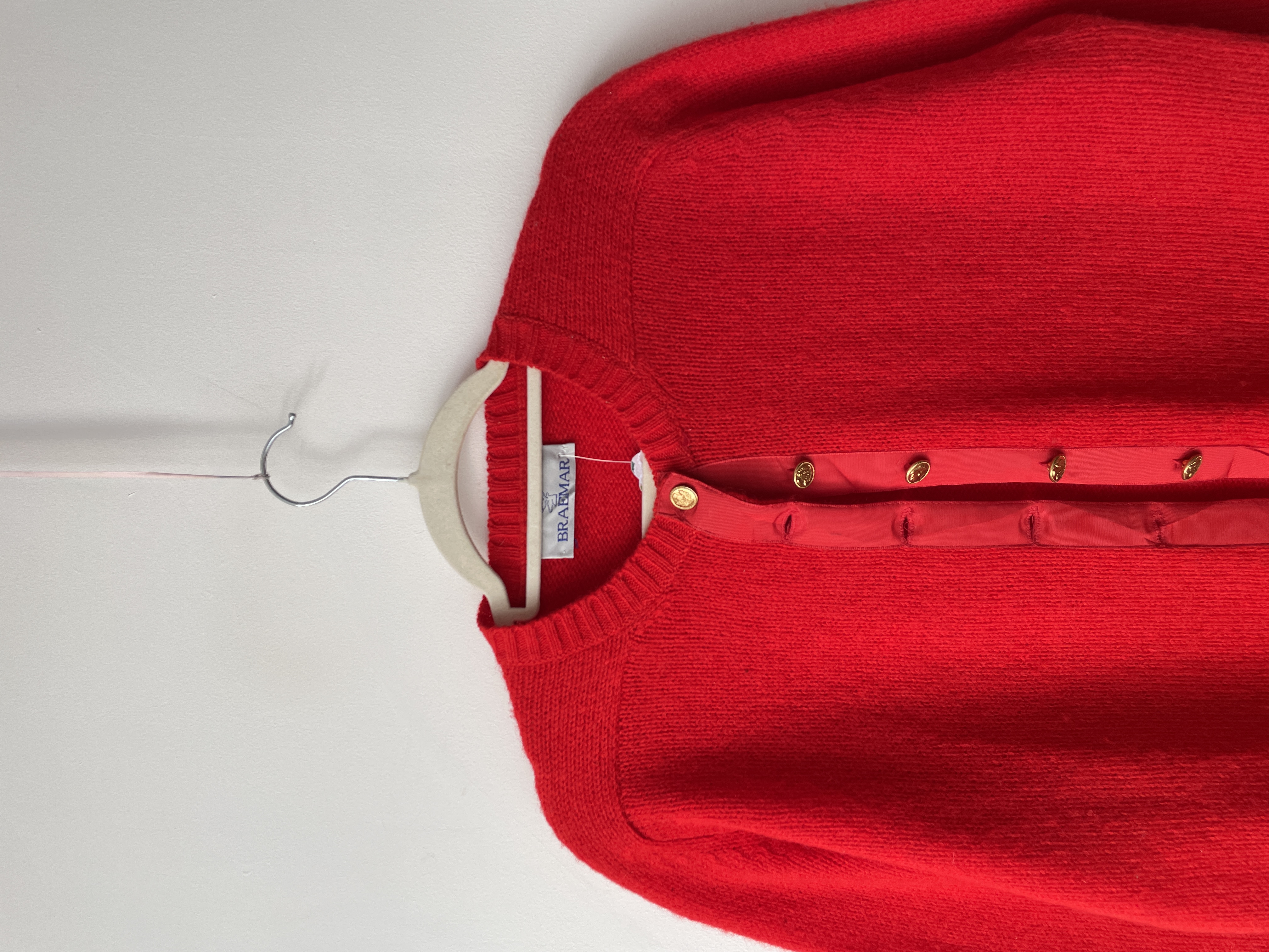 Cárdigan Rojo Lana. Talla: L 2