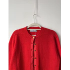 Cárdigan Rojo Lana. Talla: L 2