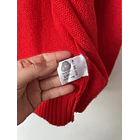Cárdigan Rojo Lana. Talla: L 5