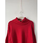 Sweater tortuga rojo. Talla: M 2