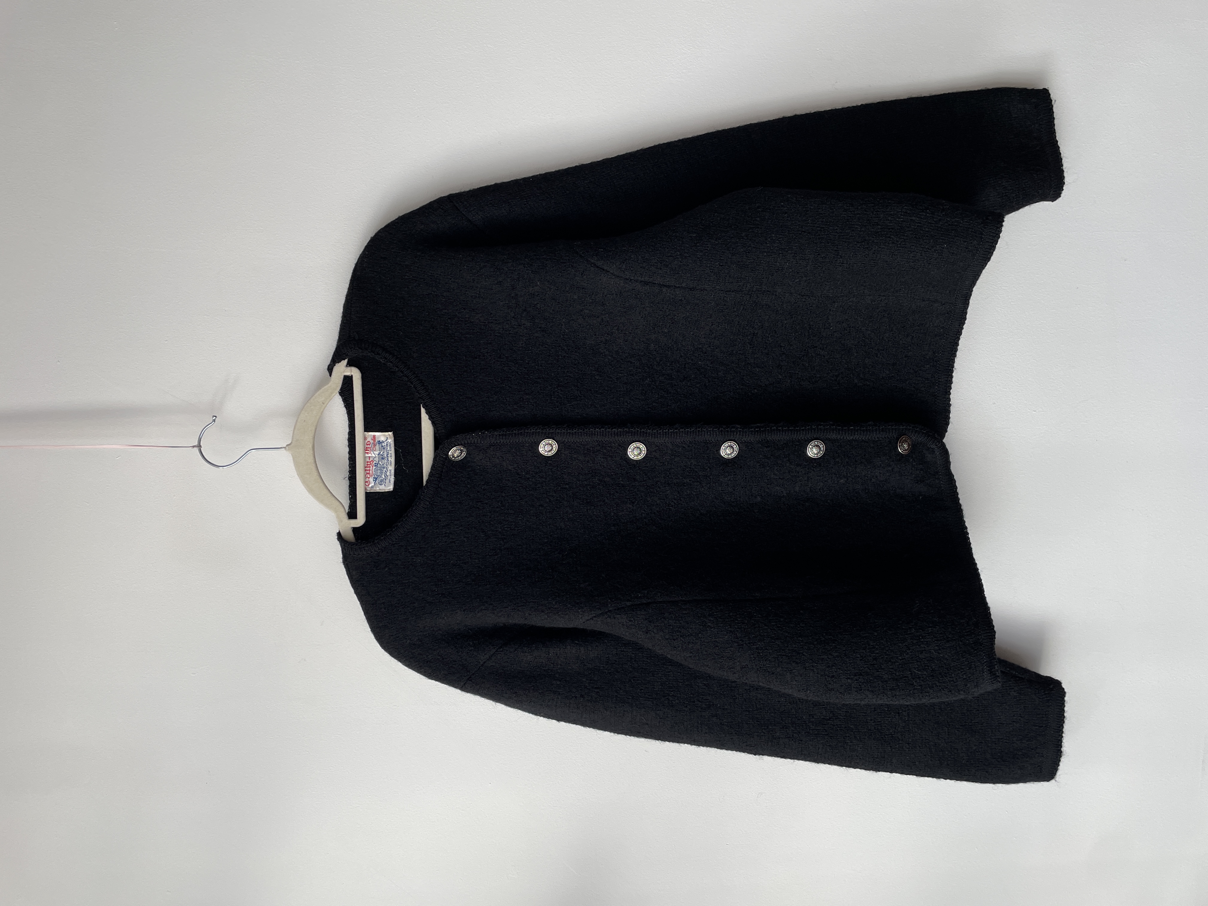 Chaqueta Lana negra. Talla: XL 1