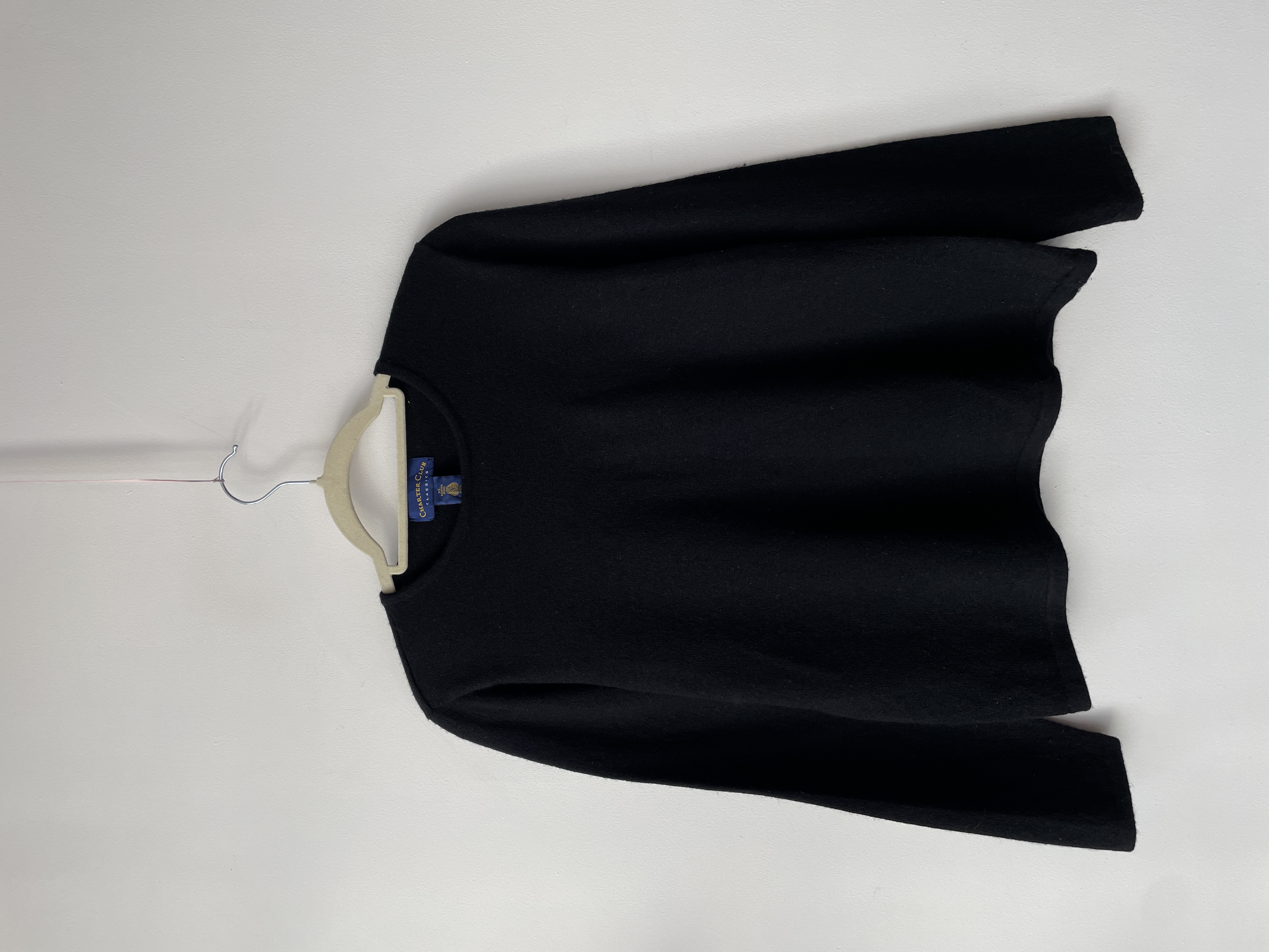 Sweater negro lana merino. Talla: XL 1