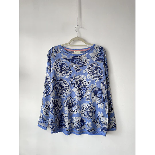 Sweater floral. Talla: M holgado