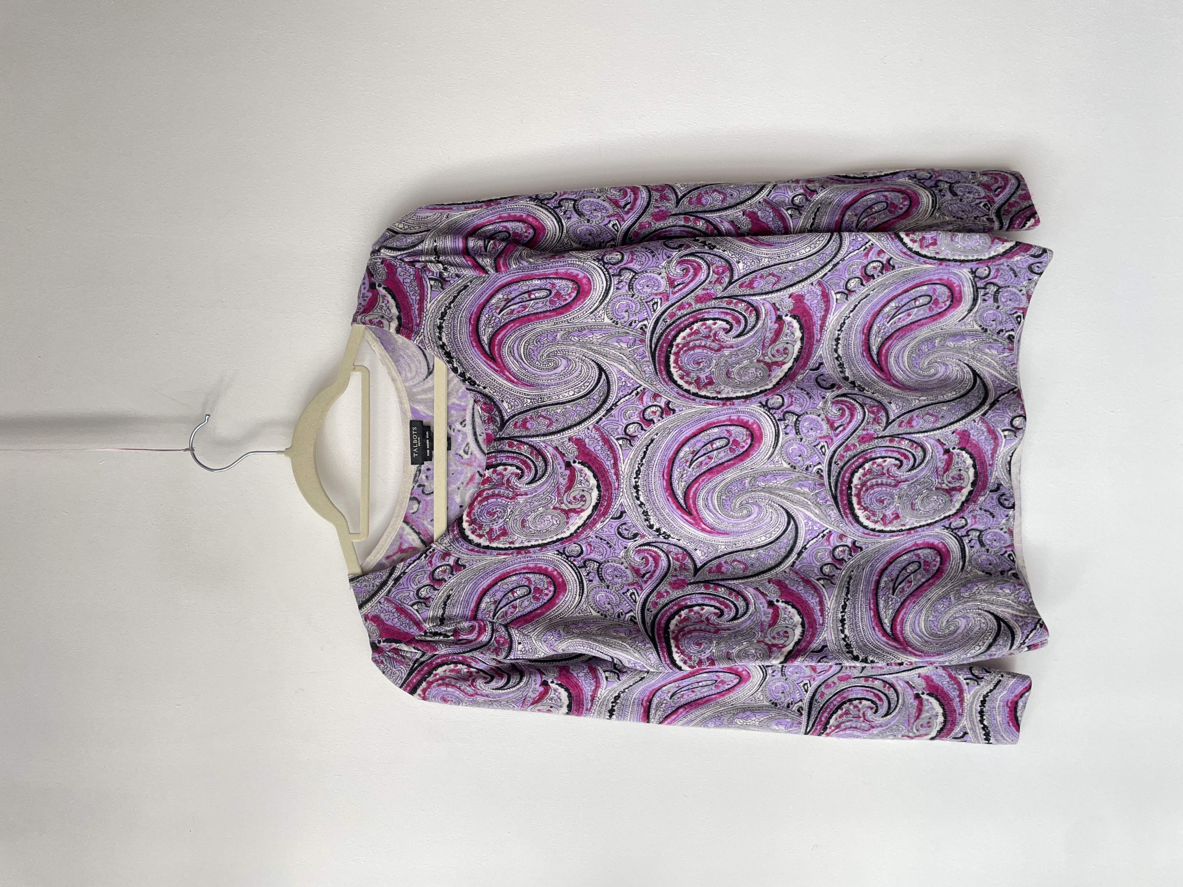 Camiseta paisley Lana merino. Talla: Sp 1