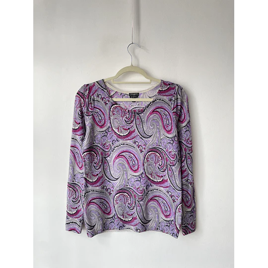 Camiseta paisley Lana merino. Talla: Sp