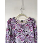 Camiseta paisley Lana merino. Talla: Sp 2