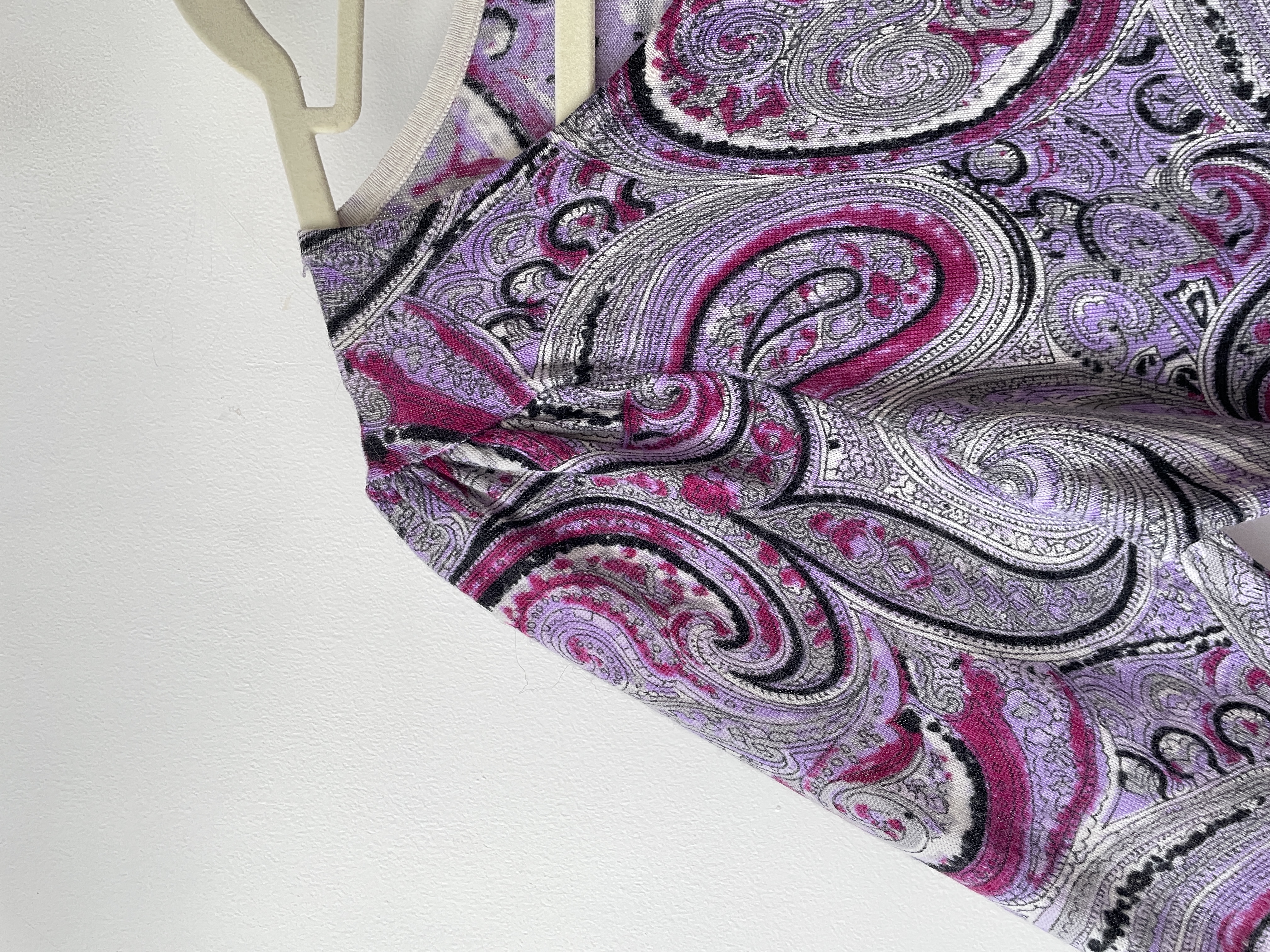 Camiseta paisley Lana merino. Talla: Sp 3