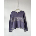 Sweater morado Lana cordero. Talla: L 1