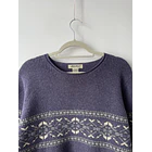 Sweater morado Lana cordero. Talla: L 2