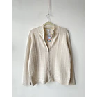 Cárdigan crema Lana cordero. Talla: M hombre (L mujer)  1