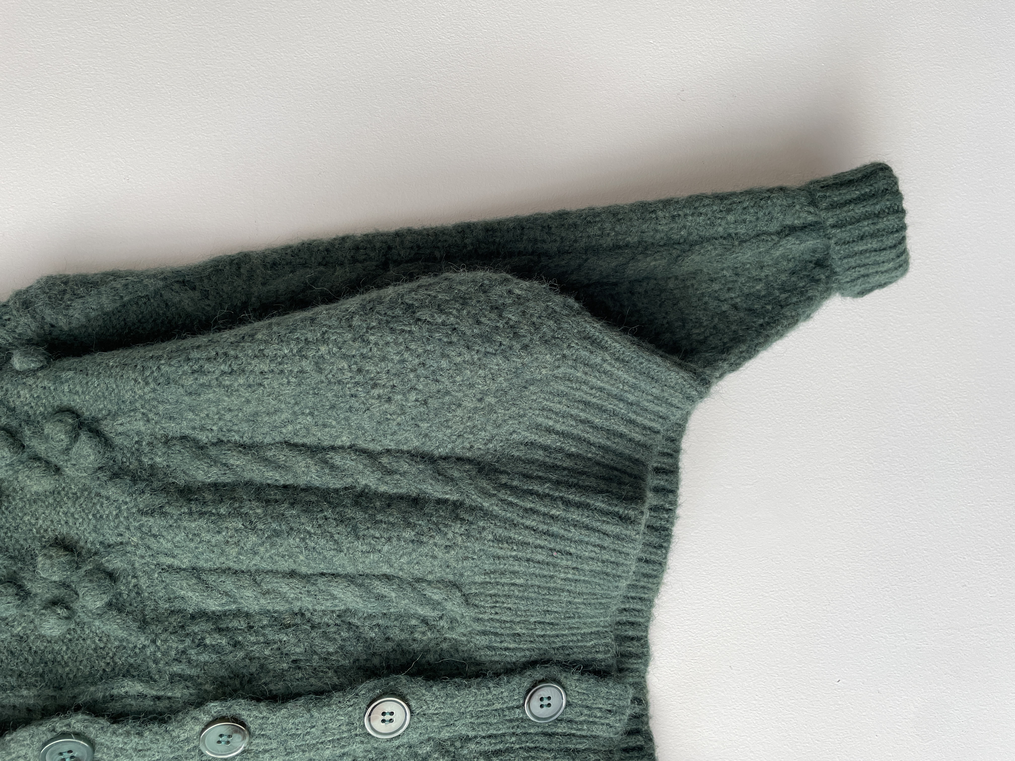 Cárdigan verde. Talla: S 3