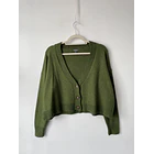 Cárdigan verde. Talla: L 1
