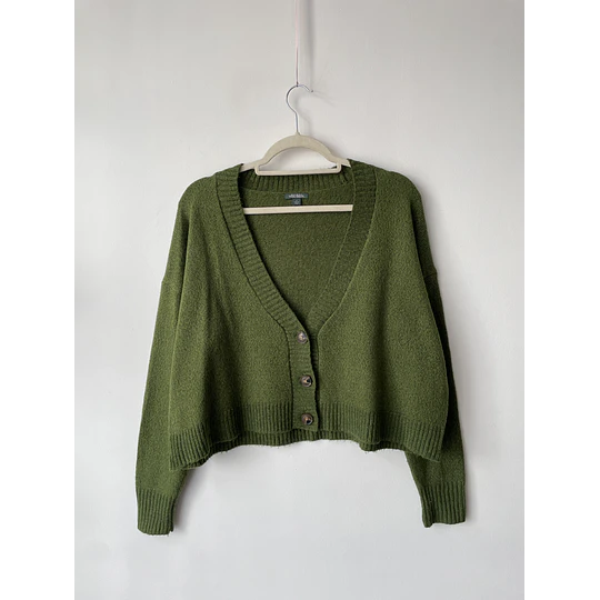 Cárdigan verde. Talla: L