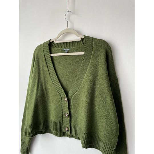 Cárdigan verde. Talla: L