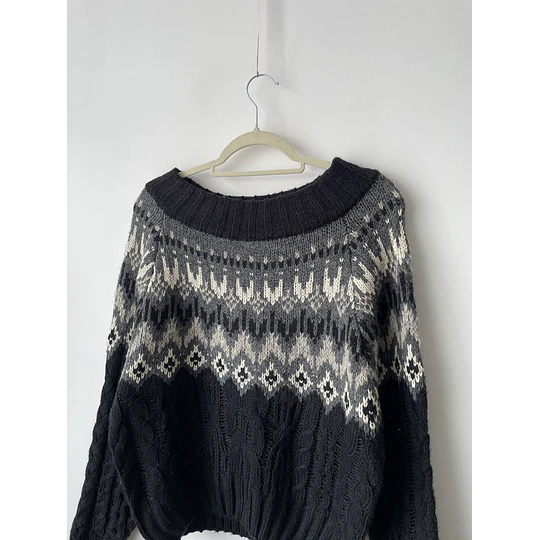Sweater nordic. Talla: S oversized (M)