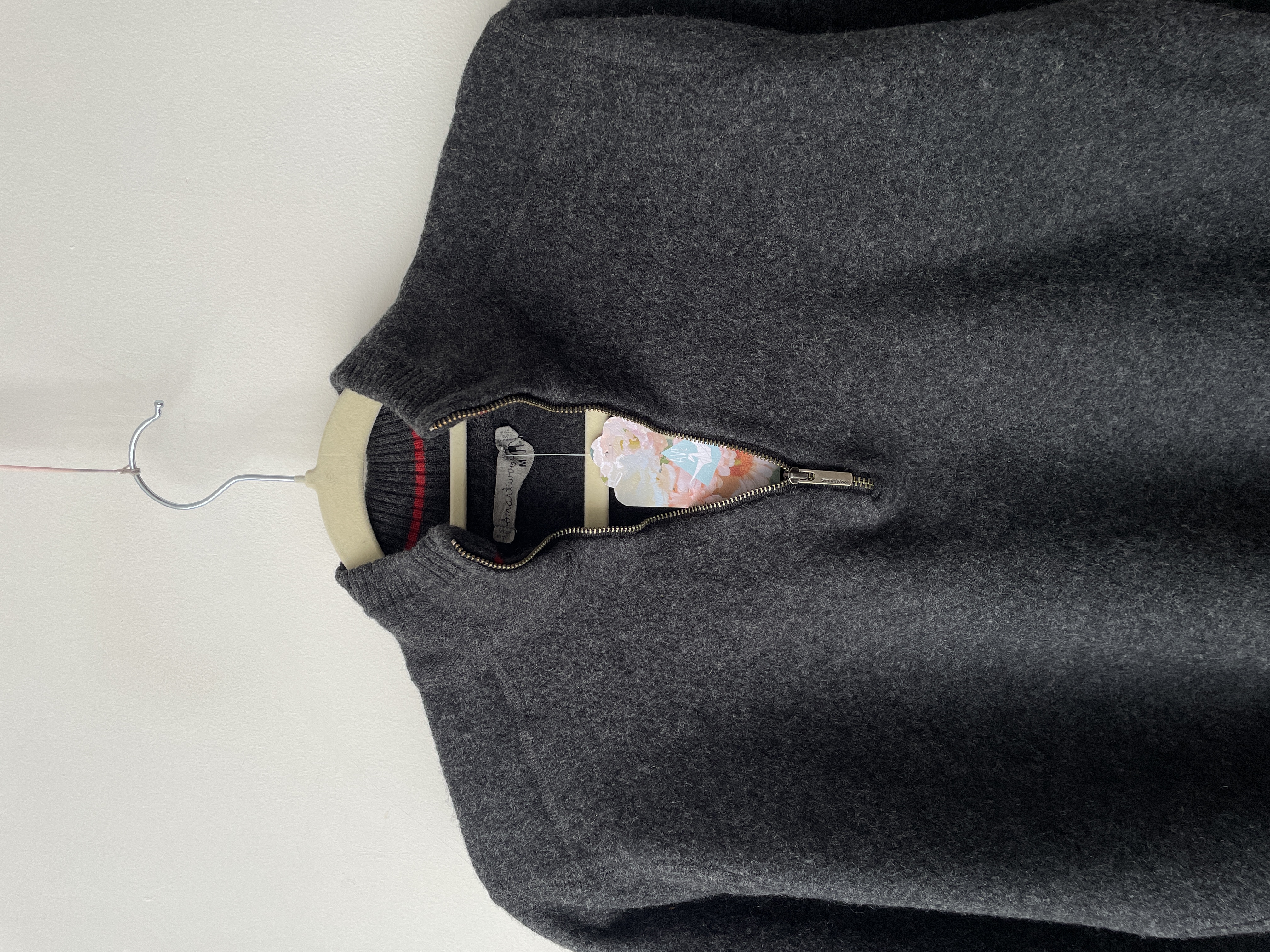 Sweater  gris, lana merino. Talla: M chico (XS/S)  2