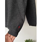 Sweater  gris, lana merino. Talla: M chico (XS/S)  3