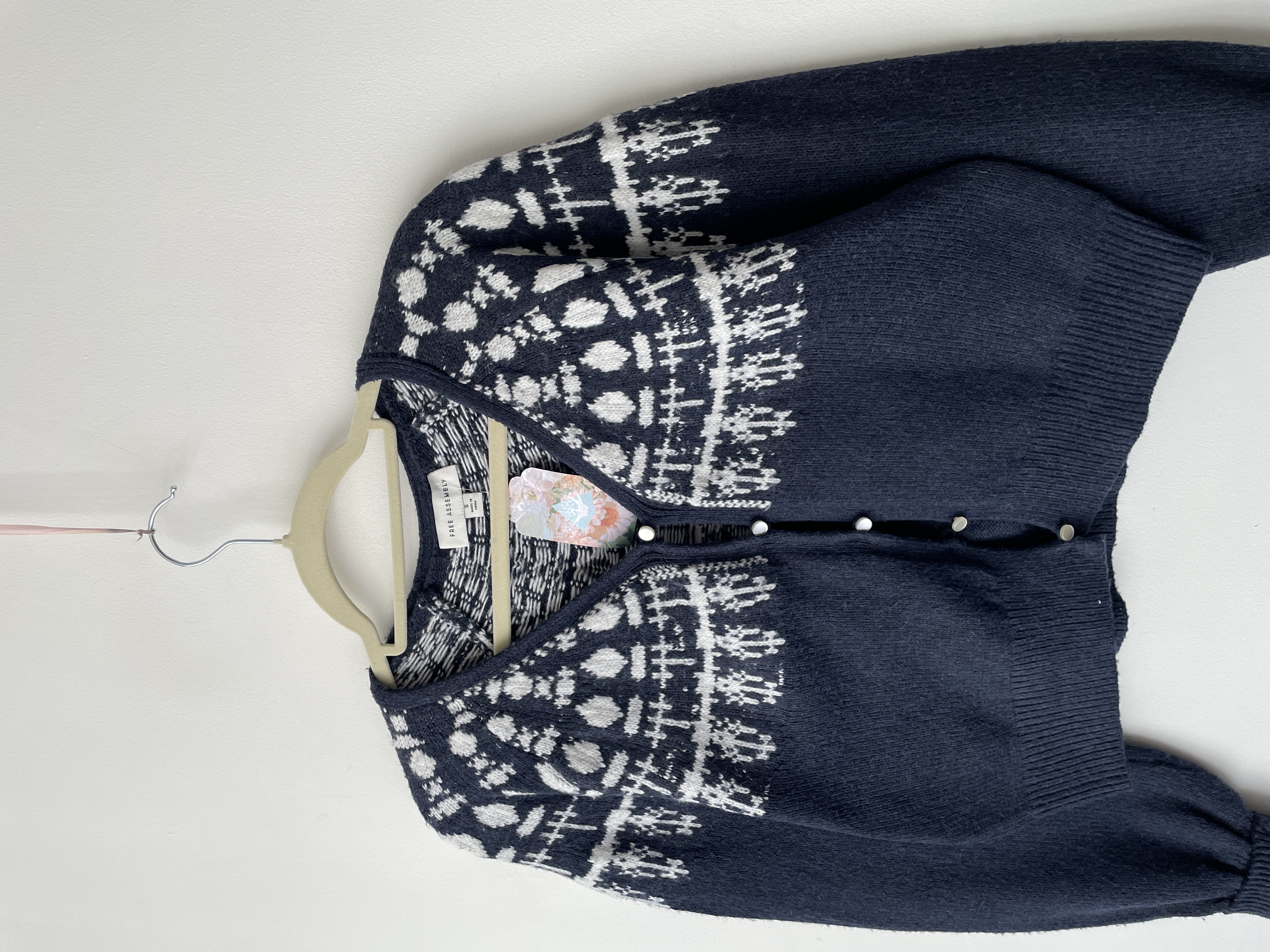 Cárdigan azul. Talla: S oversized 2
