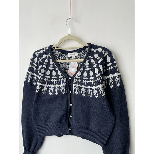Cárdigan azul. Talla: S oversized