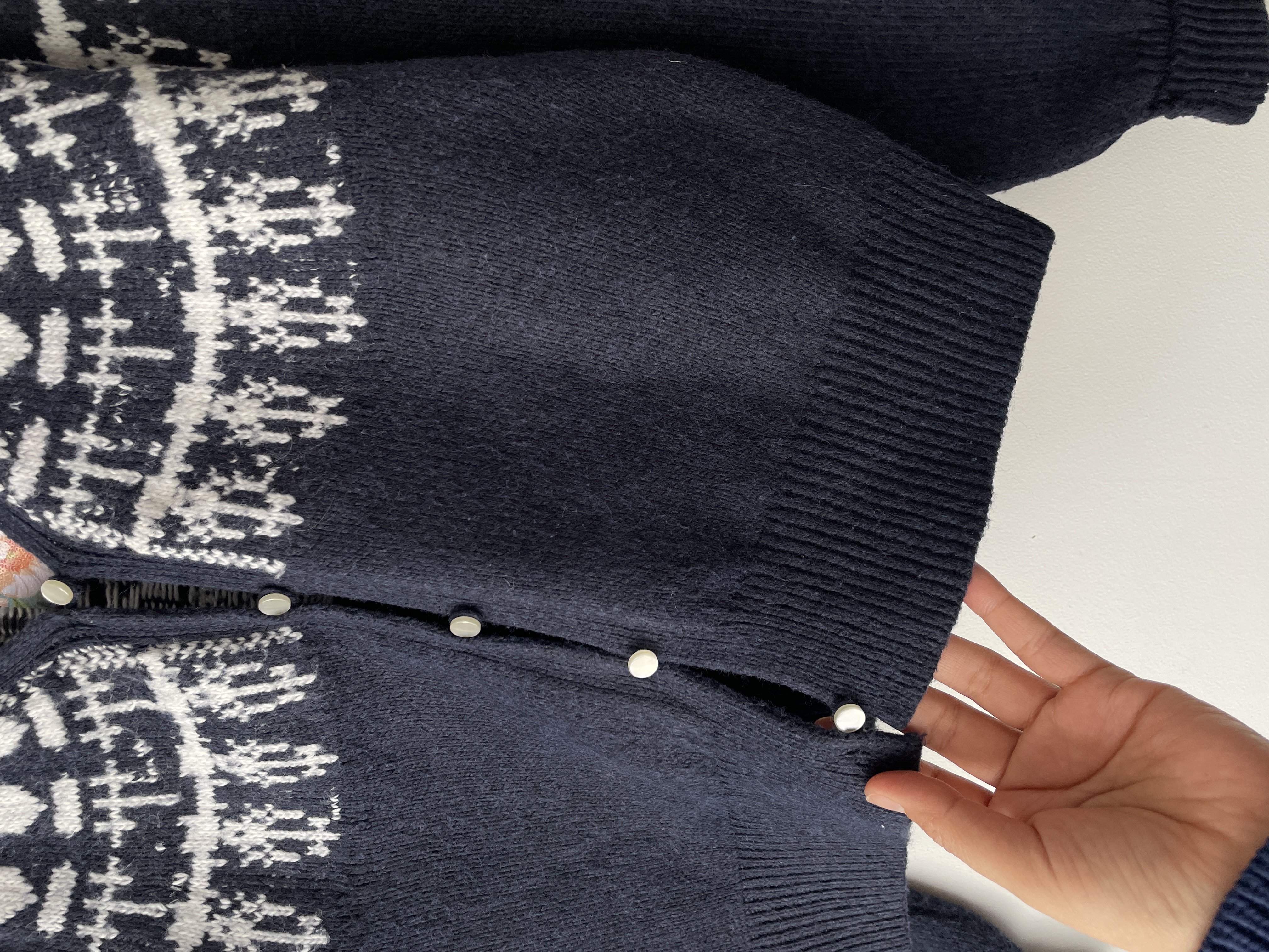 Cárdigan azul. Talla: S oversized 3