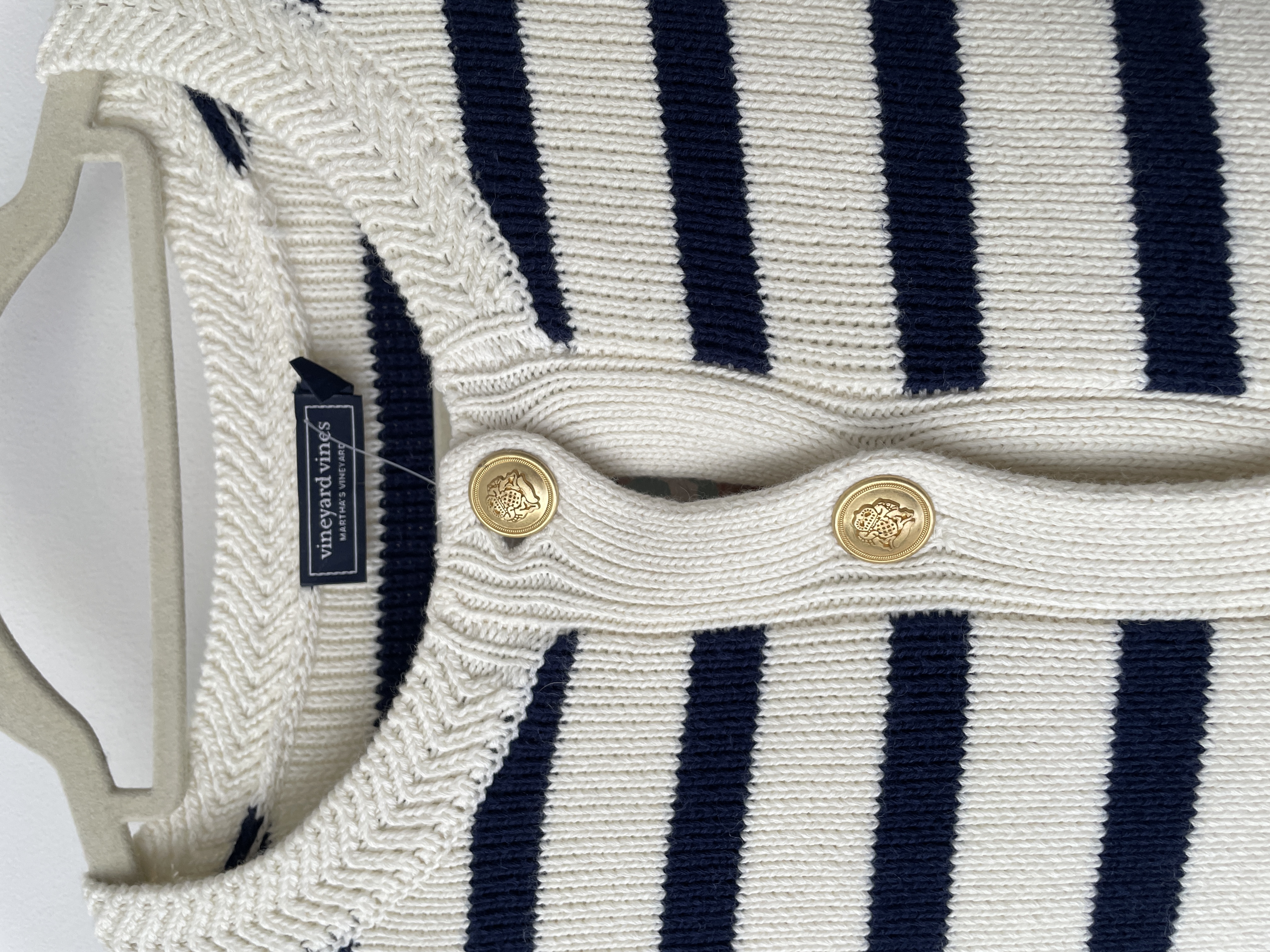 Cárdigan navy Algodón y cachemira. Talla: S 3