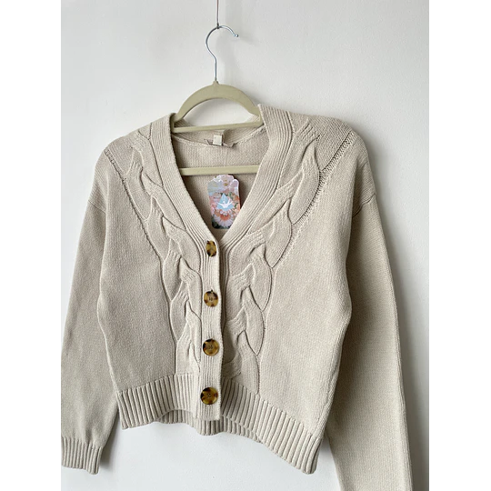 Cárdigan trenza. Talla: XS