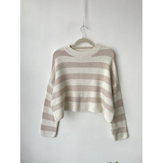 Sweater rayado. Talla: S oversized (M)