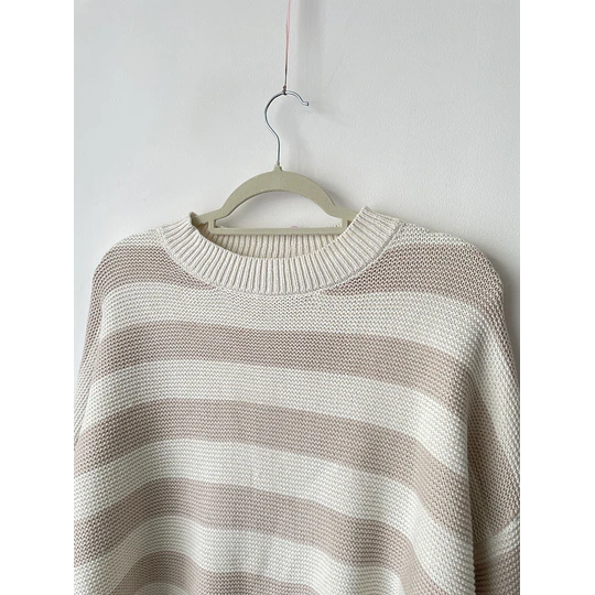 Sweater rayado. Talla: S oversized (M)
