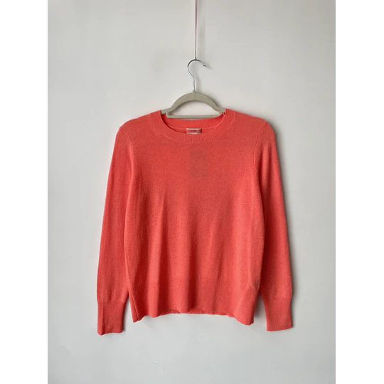 Sweater cachemira naranja. Talla: XS