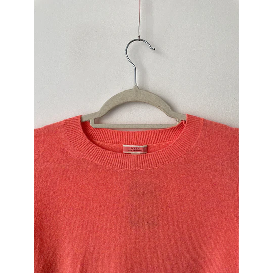 Sweater cachemira naranja. Talla: XS