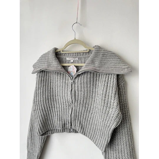 Cárdigan gris. Talla: M