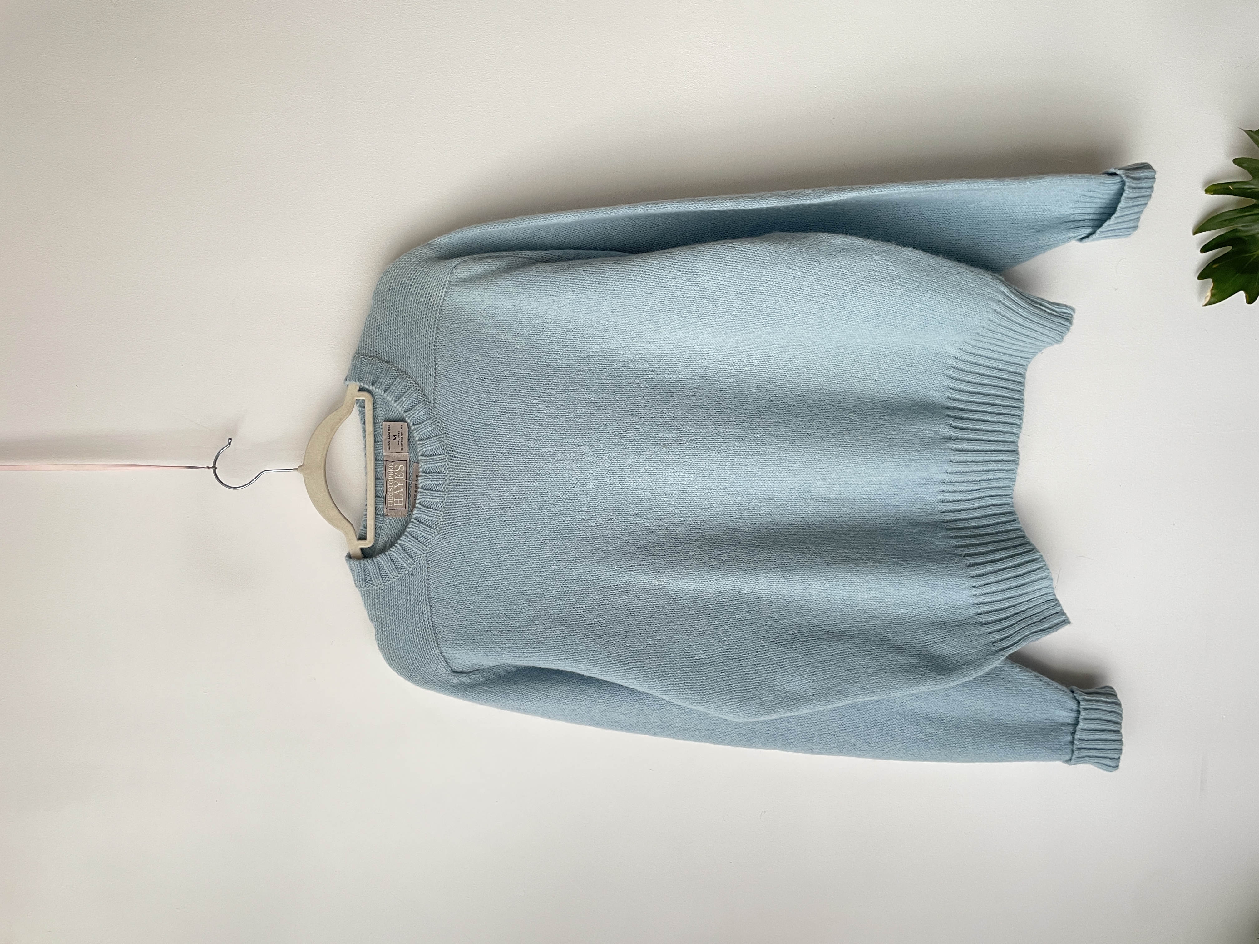 Sweater celeste Shetland. Talla: M hombre / L mujer 1