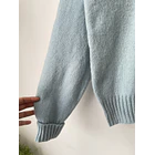 Sweater celeste Shetland. Talla: M hombre / L mujer 3