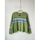 Sweater verde Lana cordero. Talla: 18/20 (XL) 1