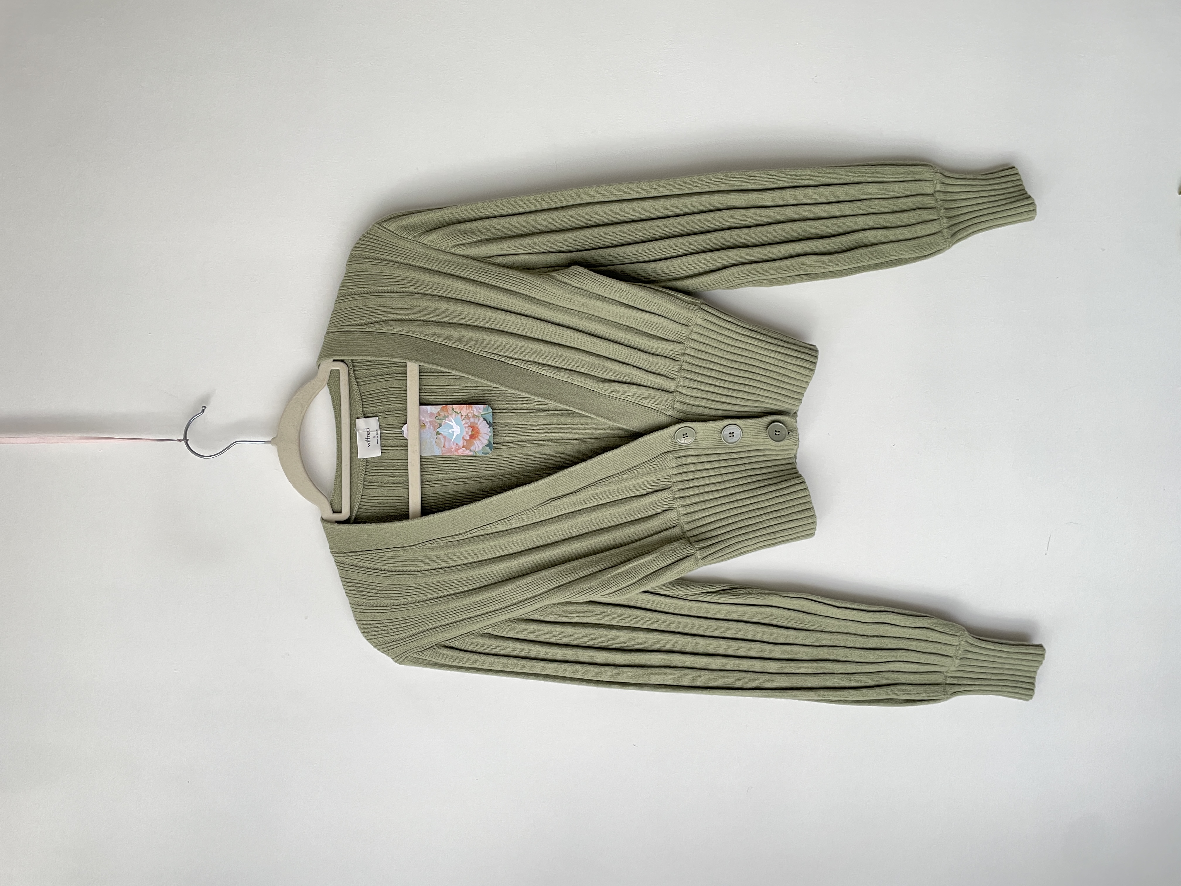 Cárdigan verde Lana. Talla: S 1