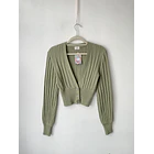 Cárdigan verde Lana. Talla: S 1