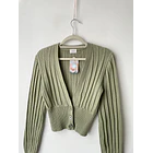 Cárdigan verde Lana. Talla: S 2