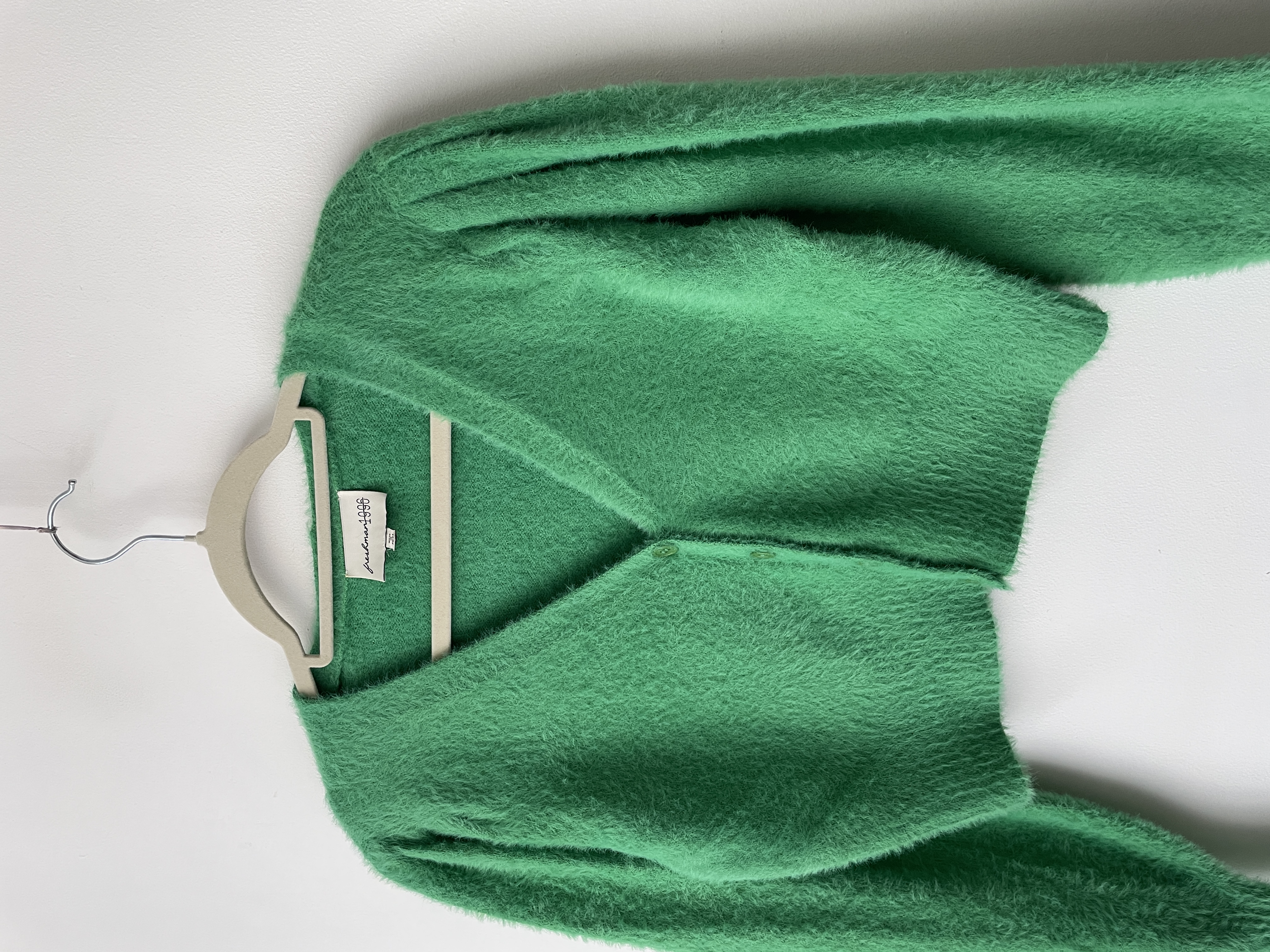 Cárdigan felpudo verde. Talla: S 2