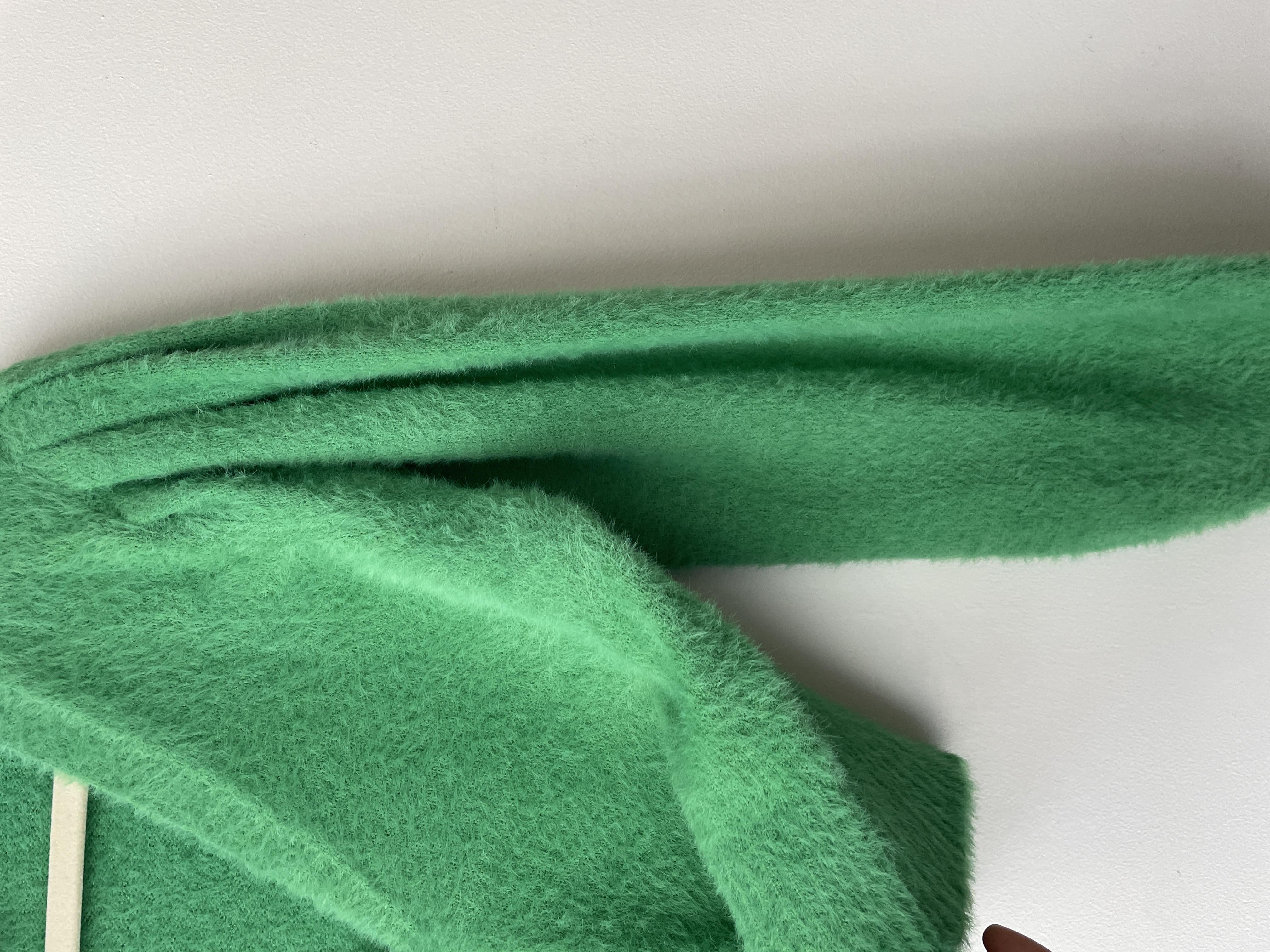 Cárdigan felpudo verde. Talla: S 3