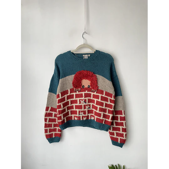 Sweater chucky lana. Talla: M