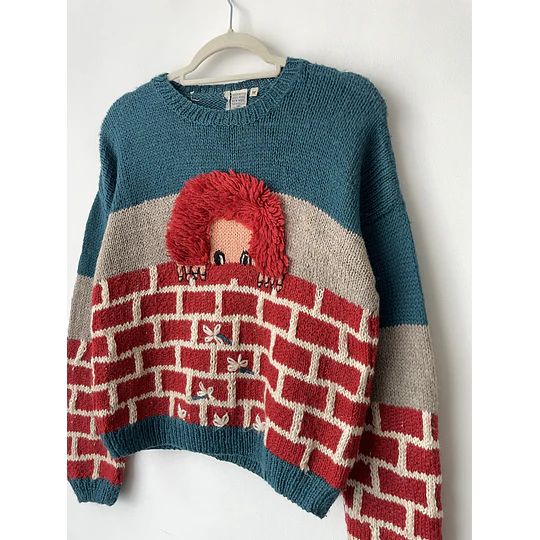 Sweater chucky lana. Talla: M
