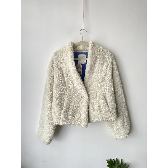 Felpudo blanco. Talla: L oversized (XL+)