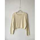 Sweater crema. Talla: M 1
